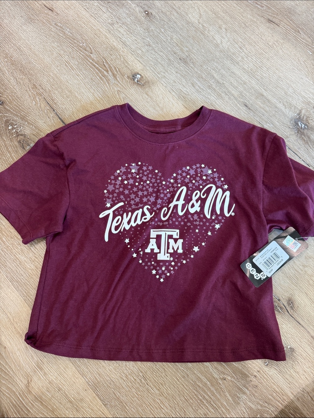 Texas A&M Maroon Heart Graphic Tee